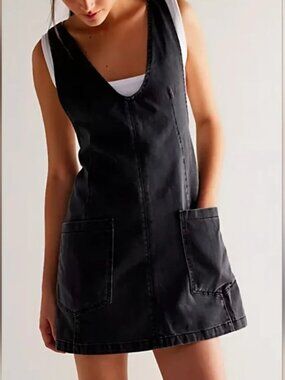 Free People We The Free High Roller Skirtall Jumper Dress XS